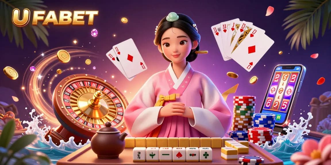 Experience thrilling bets and exciting gameplay at UFABET with elegant characters in a vibrant casino setting.