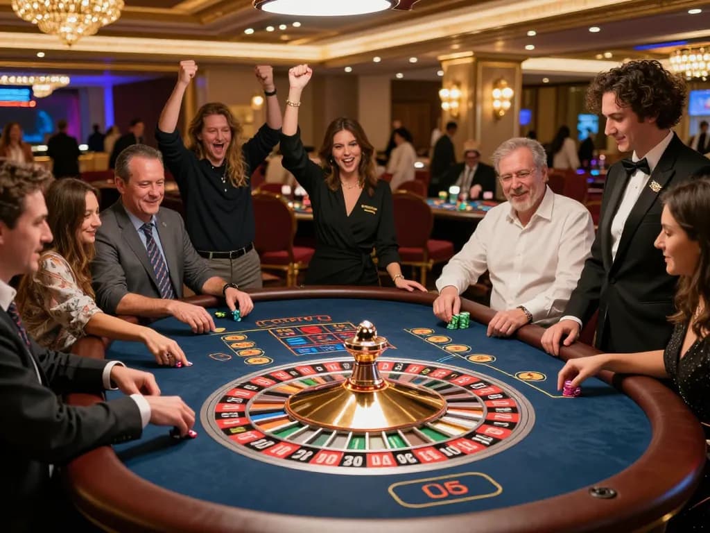 Engaged players experiencing an exciting roulette game at KUWIN COM.