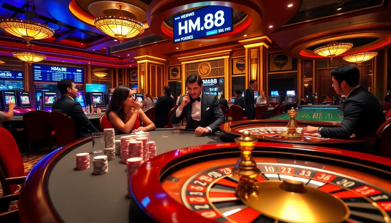 Experience the excitement of casino gaming at https://hm88.blue/ with vibrant tables and eager players.