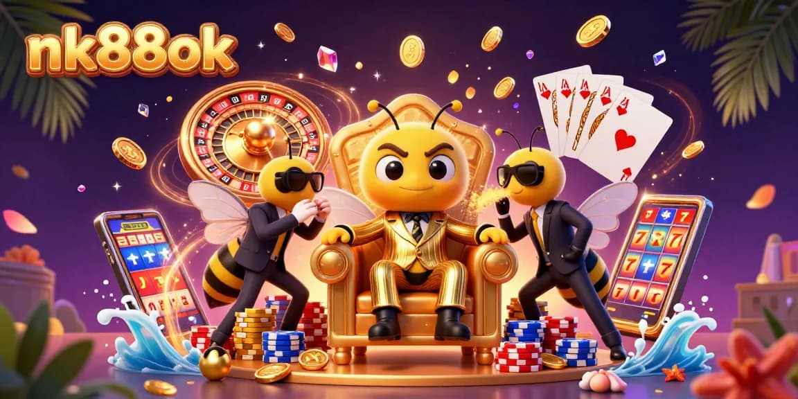 Animate wins with nk88ok in a vibrant casino scene showcasing exciting gaming elements.