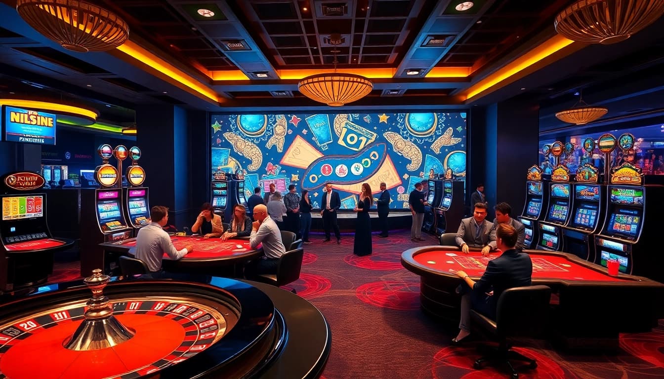 Experience the excitement at Nhà Cái 68VIP with vibrant casino tables and thrilling online gaming.