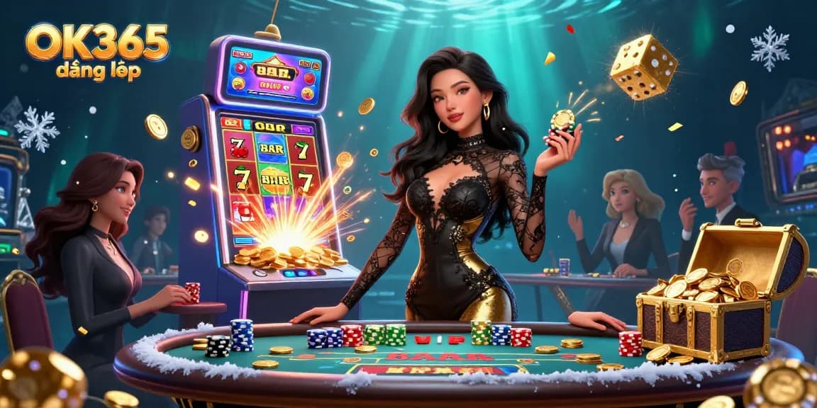 Experience engaging gaming with OK365 đăng nhập while enjoying a luxurious baccarat atmosphere featuring high-value chips.