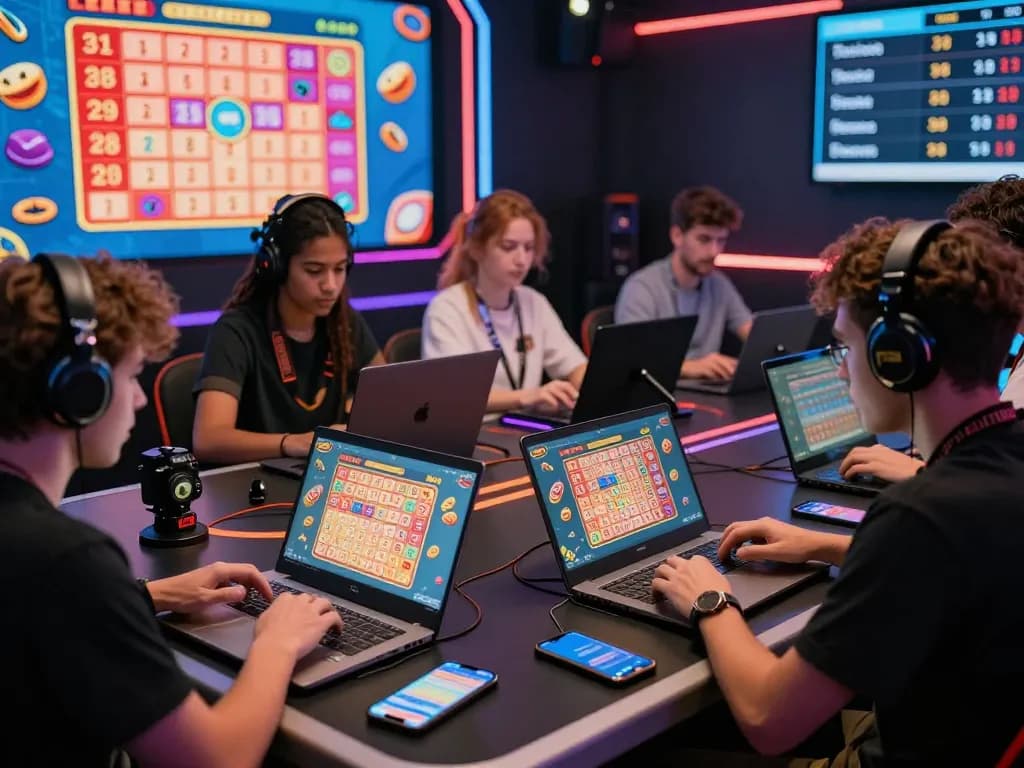 Engaged players discussing strategies while đánh lô đề online in an exciting gaming environment.