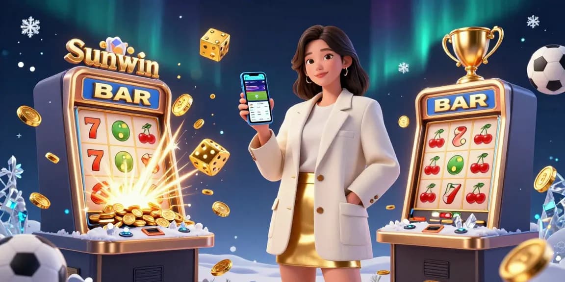 Experience thrilling gameplay at Sunwin with vibrant casino elements and sports betting excitement.