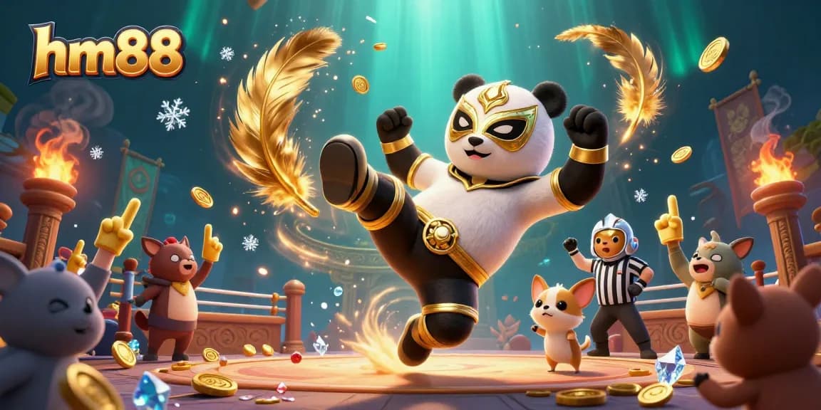 Experience exciting bets at hm88 with a lively scene filled with animal-themed casino action.