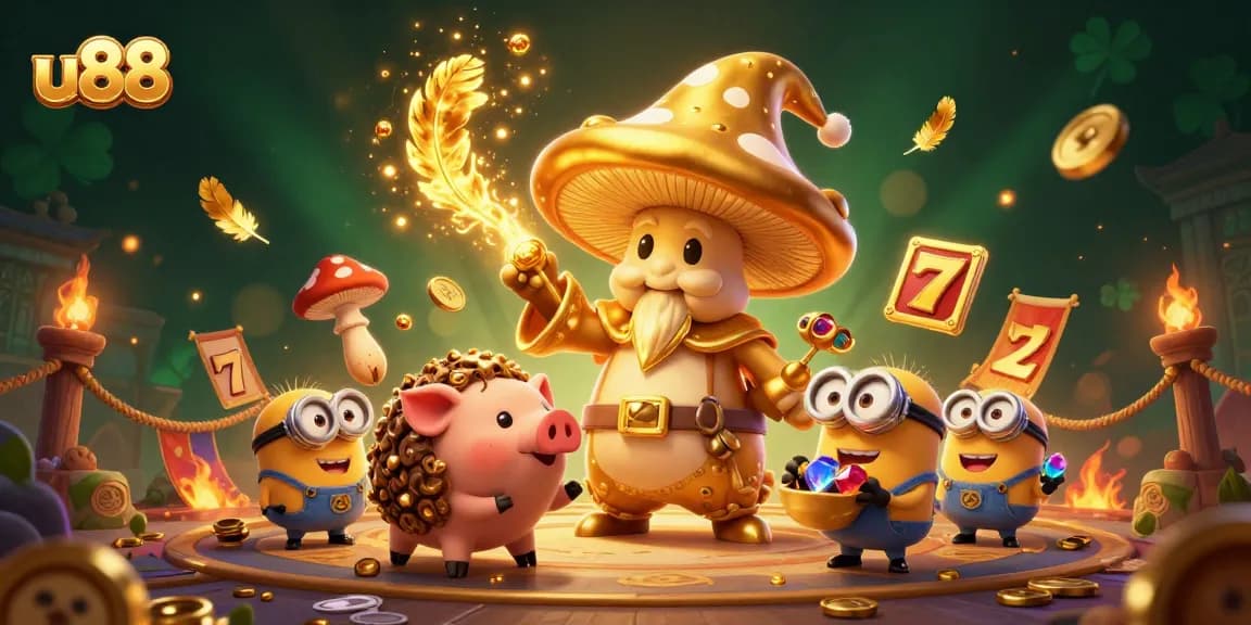 Win big with u88's magical gold-turning wizard in a dynamic casino adventure.