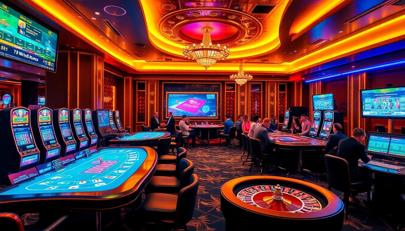 Experience the thrill of 78WIN as players engage in high-stakes gambling at a professional casino.