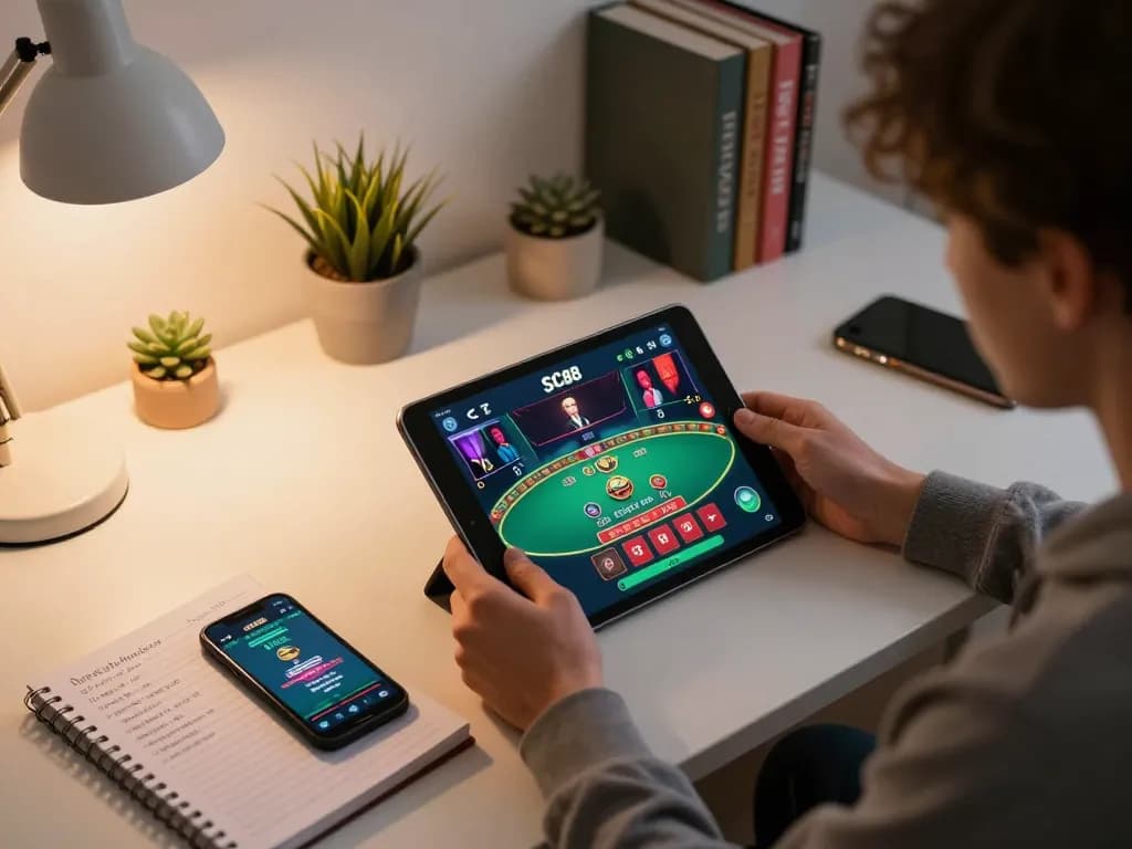 Engaging in responsible gambling with SC88 To mobile app at stylish home setup