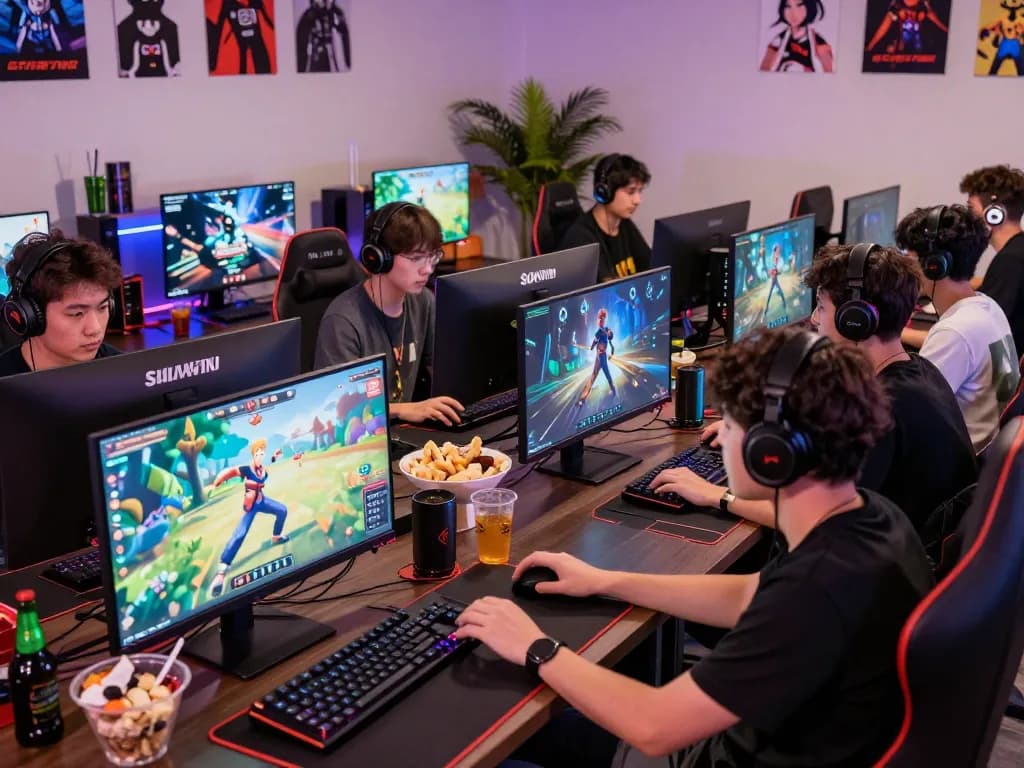 Players enjoying games on Sunwin platform in an exciting online gaming environment.