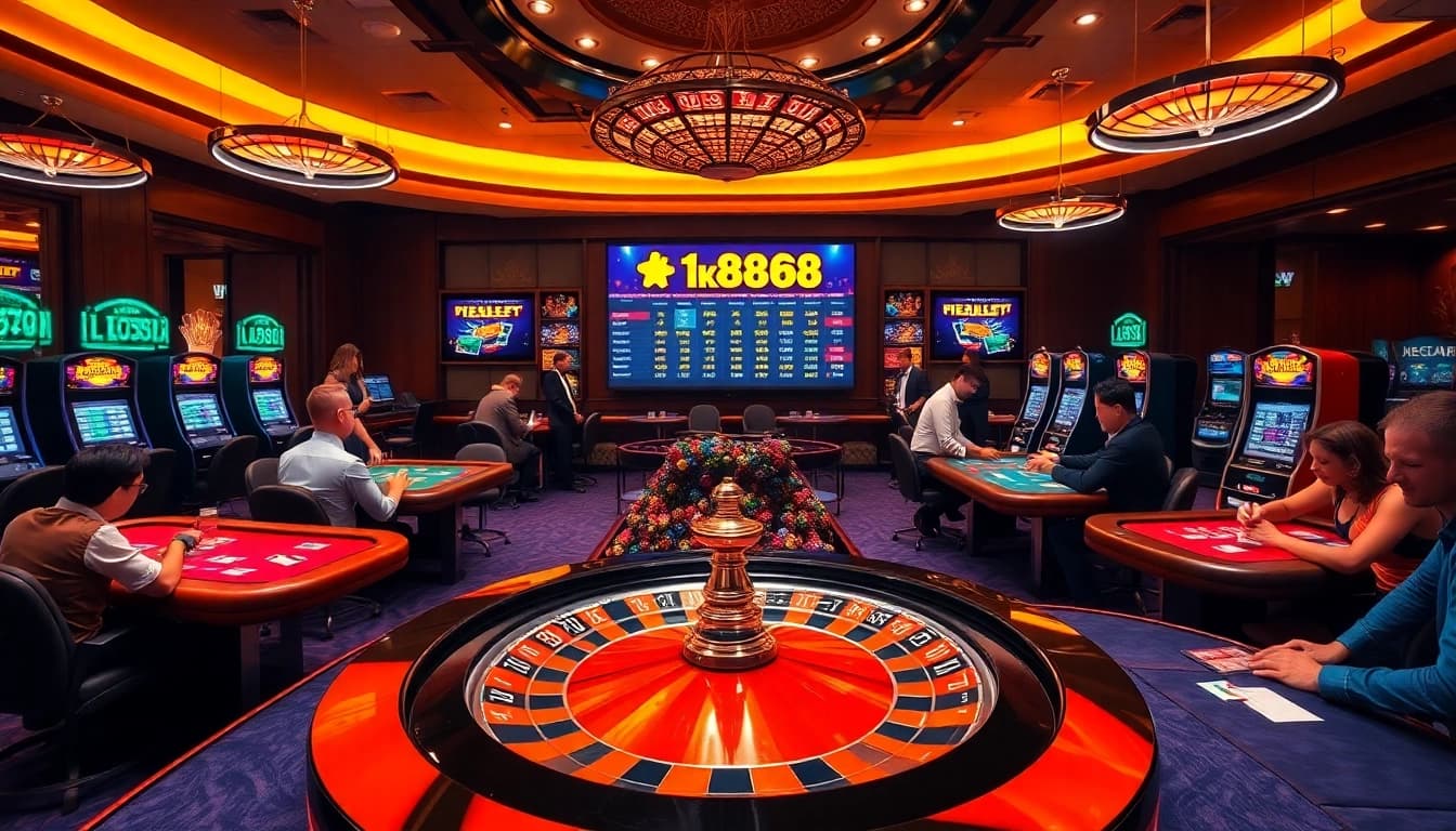 Experience the excitement of gambling at http://tk88.forum/ with vibrant poker tables and roulette wheels.