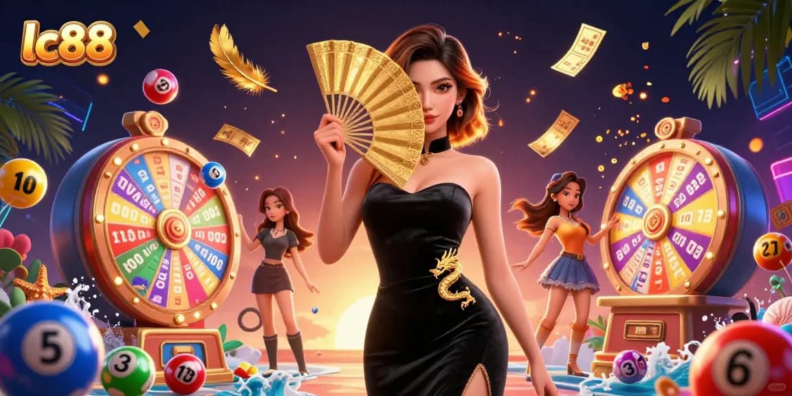 Play exciting games at lc88 with vibrant lottery elements and captivating casino visuals.