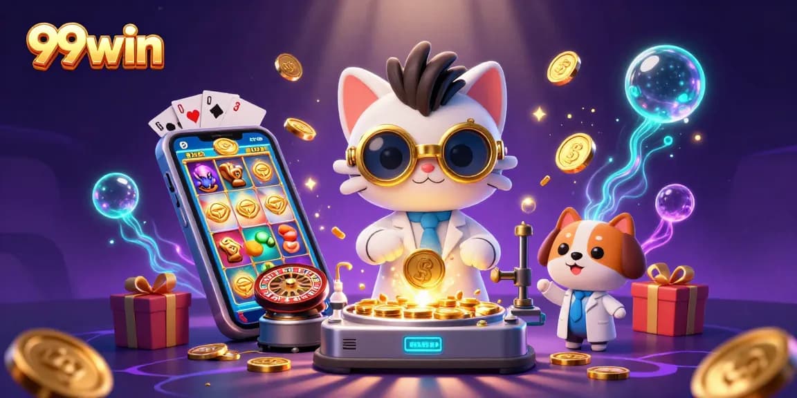 Engage with thrilling 99win slots as golden coins shower from vibrant gaming experiences.