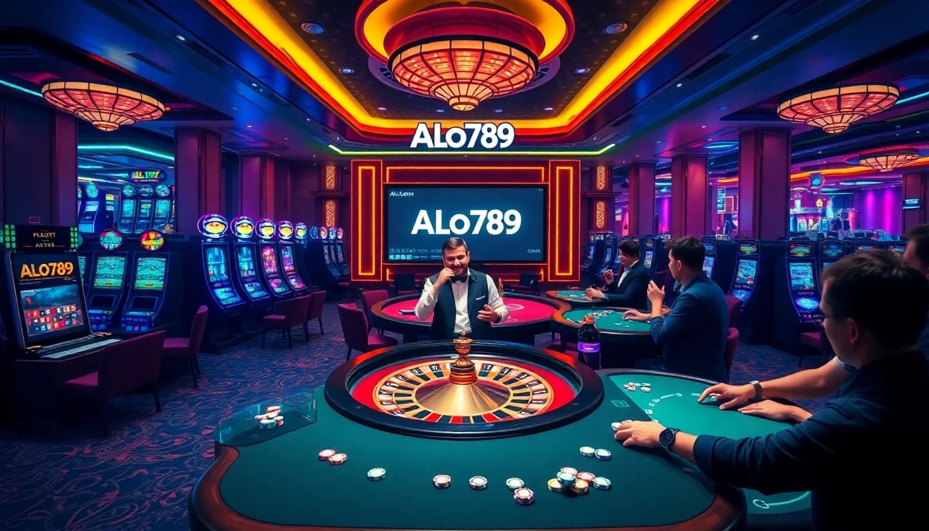 Experience the thrill of gaming at ALo789 with vibrant casino slots and tables.