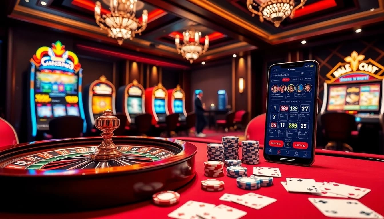Experience the thrill of betting at https://nk88net.com/ with vibrant casino elements and a luxurious atmosphere.