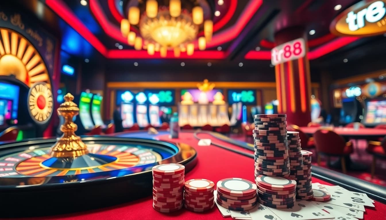 Experience the thrill of winning at tr88 with vibrant casino tables and exciting games.