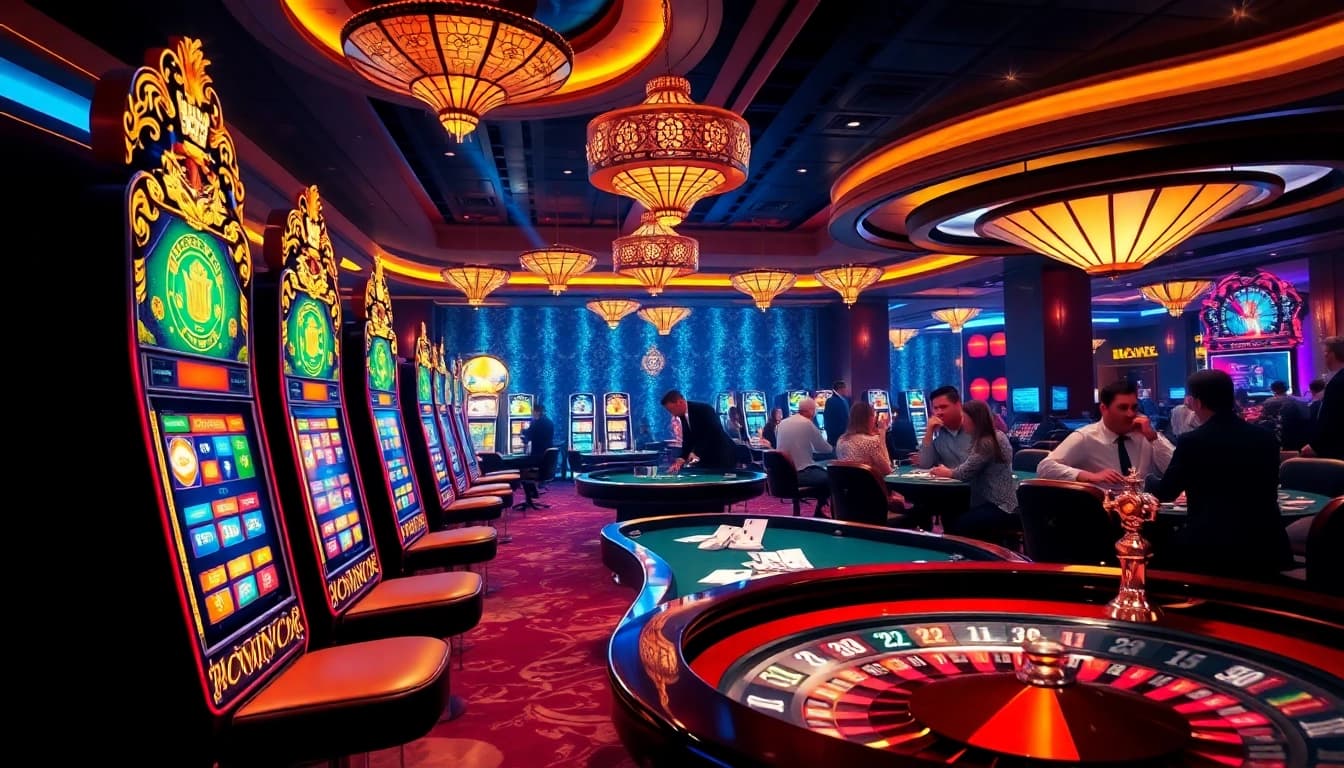 KJC gaming excitement with vibrant casino tables and thrilling poker action.