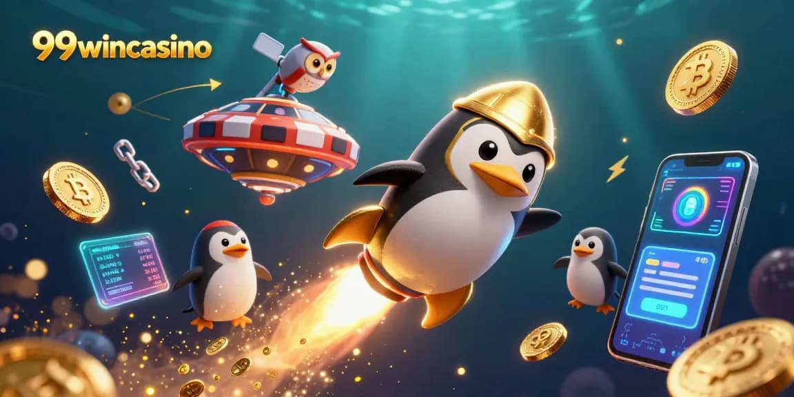 Experience thrilling gaming adventures at 99wincasino with a golden penguin powered by rocket fuel.