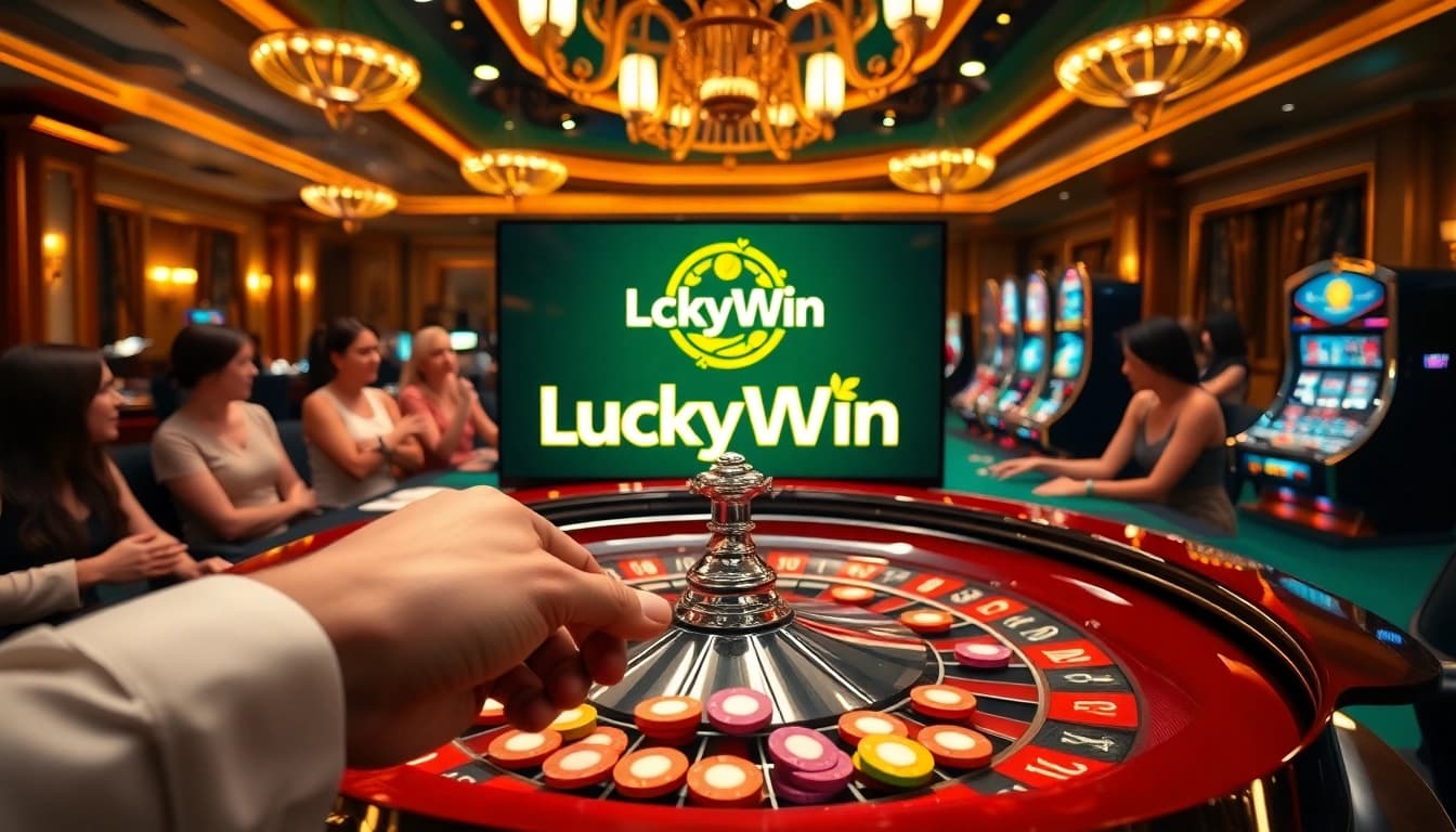Experience the thrill of LuckyWin Casino with vibrant betting action and engaging casino elements.
