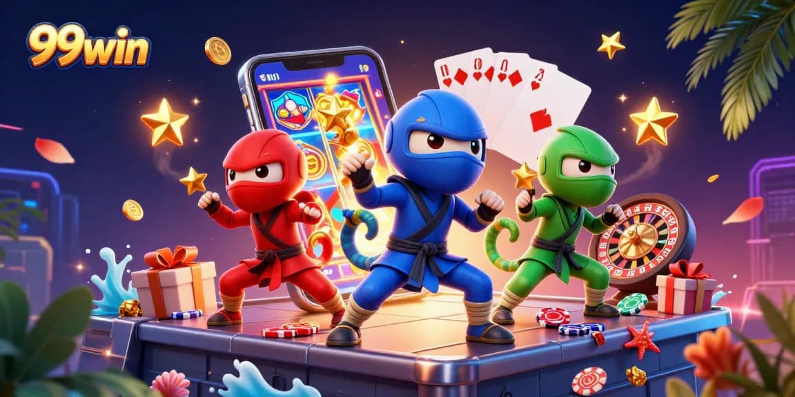 99win chameleons showcase thrilling slot game excitement with vibrant casino elements.