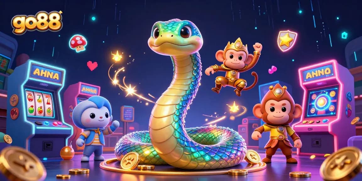 Play thrilling games and win big at go88 with vibrant 3D characters and dancing lights!