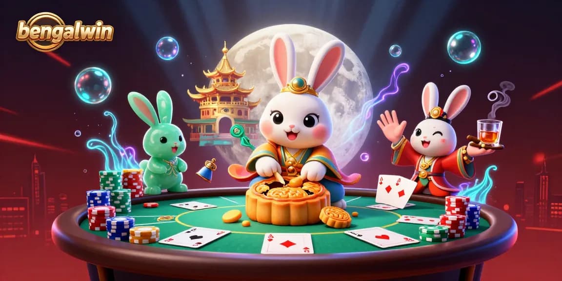 Bengalwin offers thrilling casino experiences with its vibrant 3D casino illustration featuring exciting poker activities.