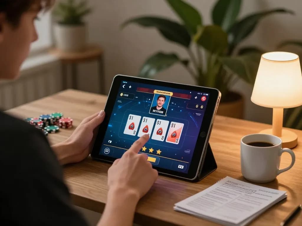 Engaging live dealer blackjack gameplay on https://fc88.zone showcasing player strategy and focus in a cozy home setting