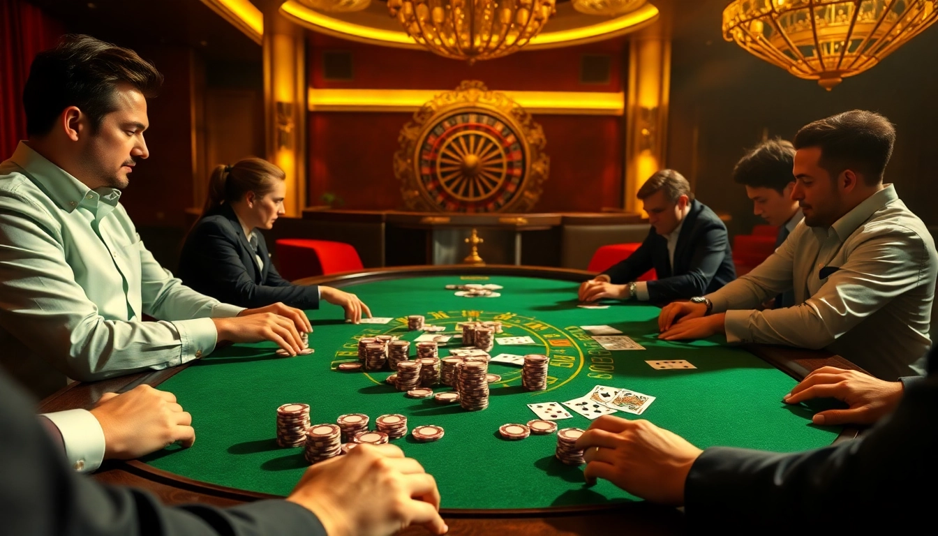 Experience the thrill of high-stakes gambling at vn88.directory with vibrant poker chips and dazzling casino tables.