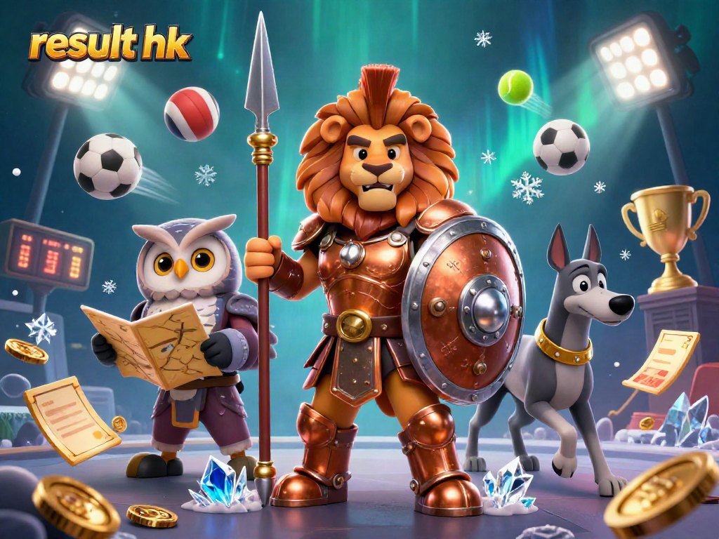 Betting strategies visualize the dynamic excitement of result hk with a 3D Spartan lion, owl, and greyhound.