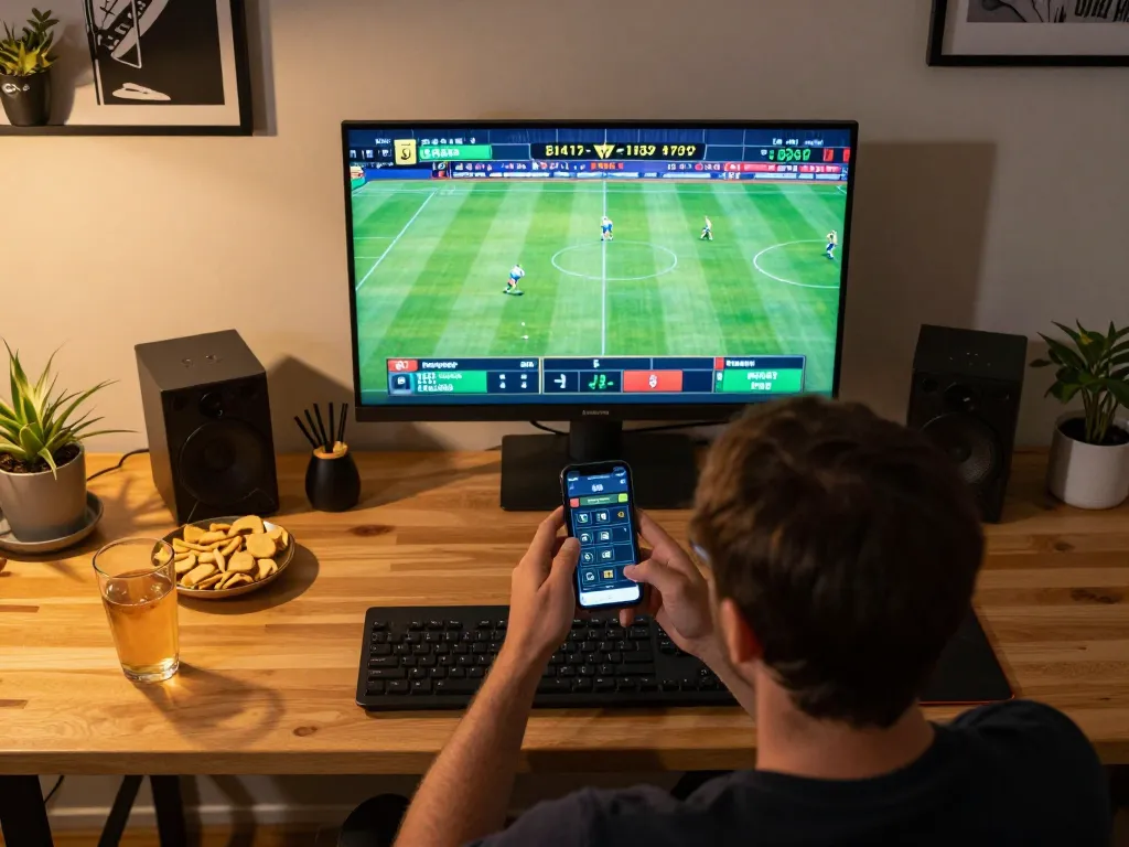 Betting on sports through a smartphone at home, maximizing winning opportunities with 56WIN.
