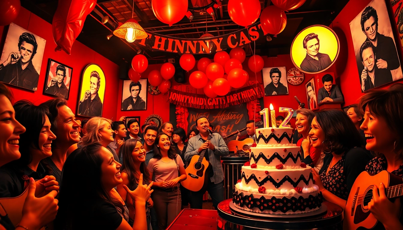 Experience the vibrant atmosphere of Johnny Cash's birthday at johnnycashbirthday.com with live music and exciting festivities.