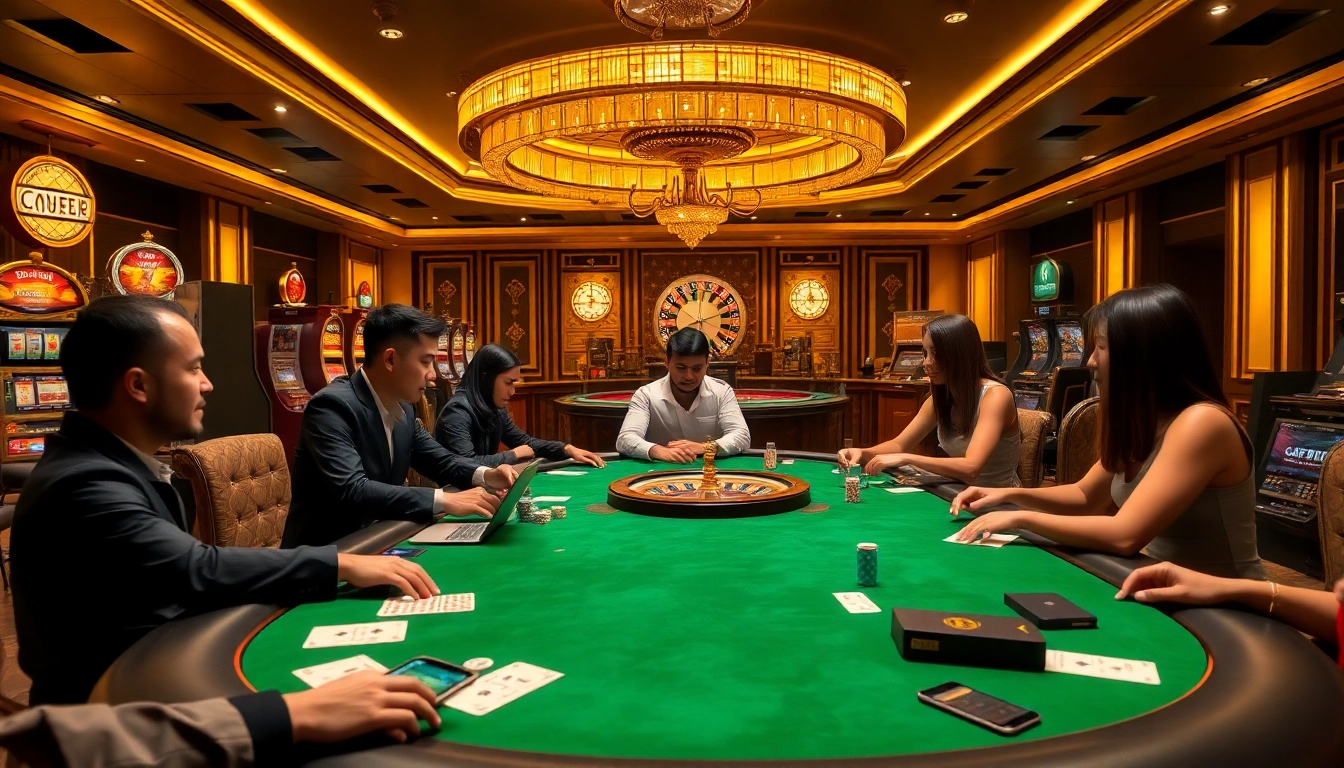 Experience thrilling gameplay at https://qq88z.net/ with players engaging in a high-stakes poker game.