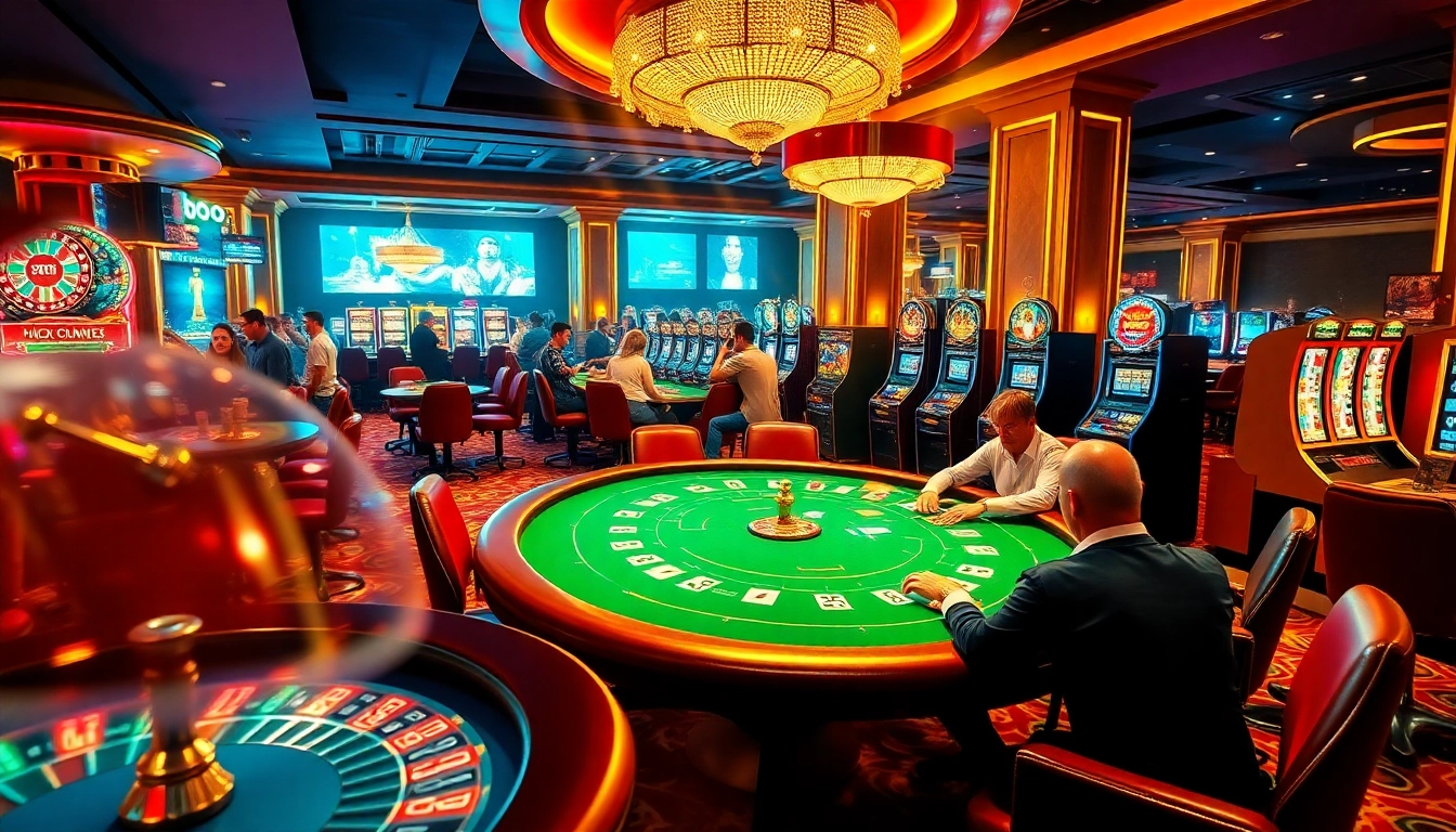 Players enjoy an exciting game of poker at a luxurious casino featuring MK8 elements.