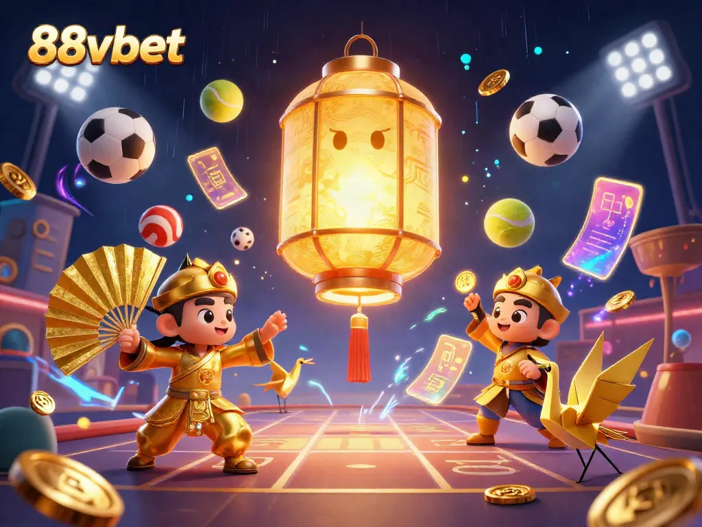 Feel the excitement of 88vbet casino with vibrant elements and animated characters