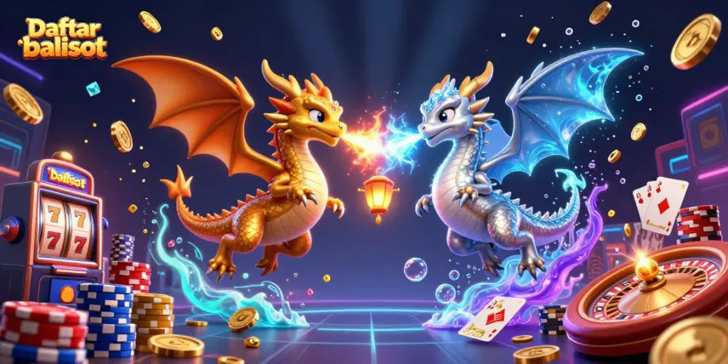 Play and win big with Daftar balisot in exhilarating 3D casino adventure illustration