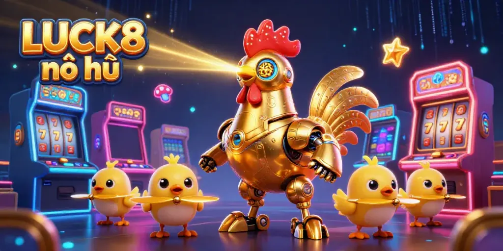 Experience the thrill of LUCK8 nổ hũ with vibrant slots, colorful characters, and exciting gameplay highlights.