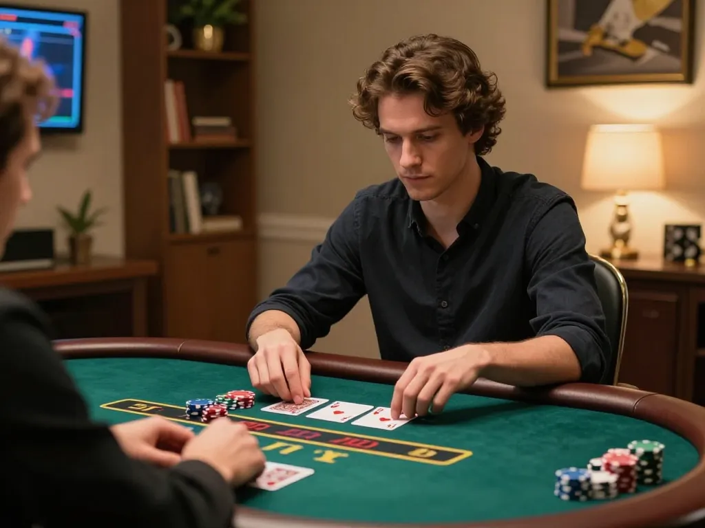 Player enjoying SHBET's live dealer blackjack with virtual table and engaging gameplay.