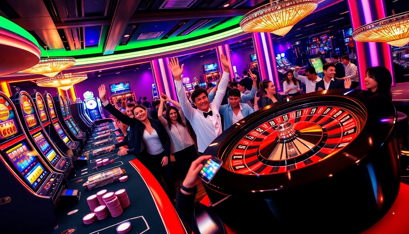 Experience thrilling gaming at https://88new.autos/ with vibrant casino tables and excited players.
