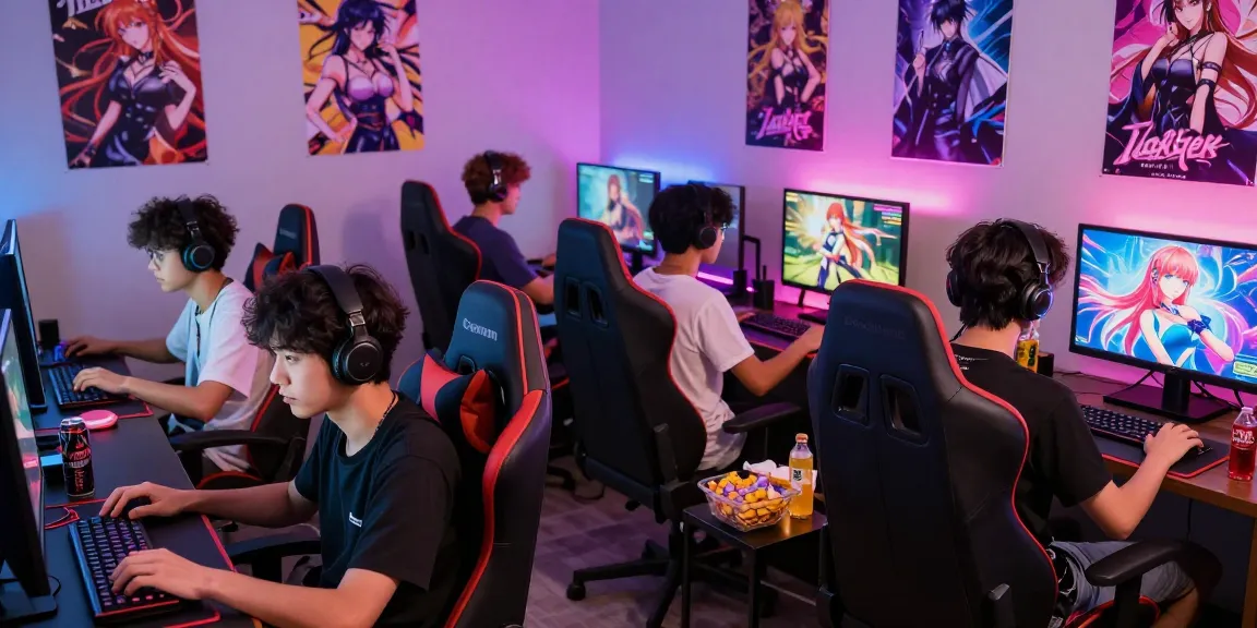Players engaging with degrees of lewdity in a colorful gaming setting, showcasing interactive adult visual novels and vibrant on-screen visuals.