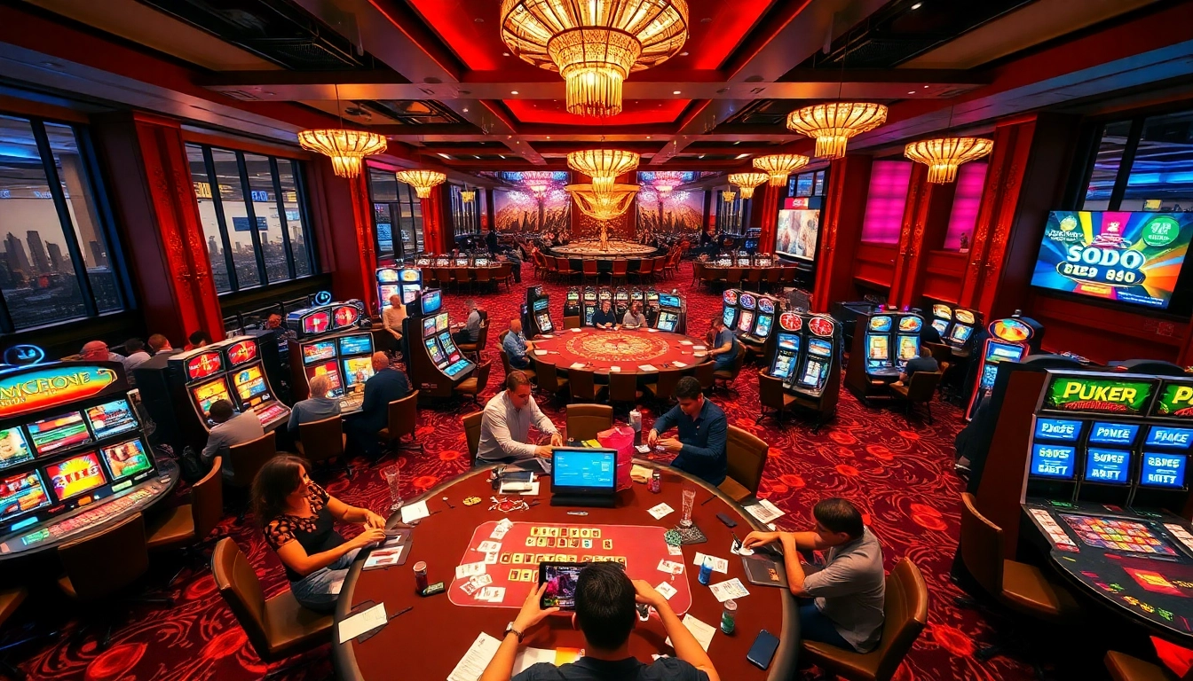 Experience thrilling gameplay on exquisite casino tables in a luxurious setting at SODO.
