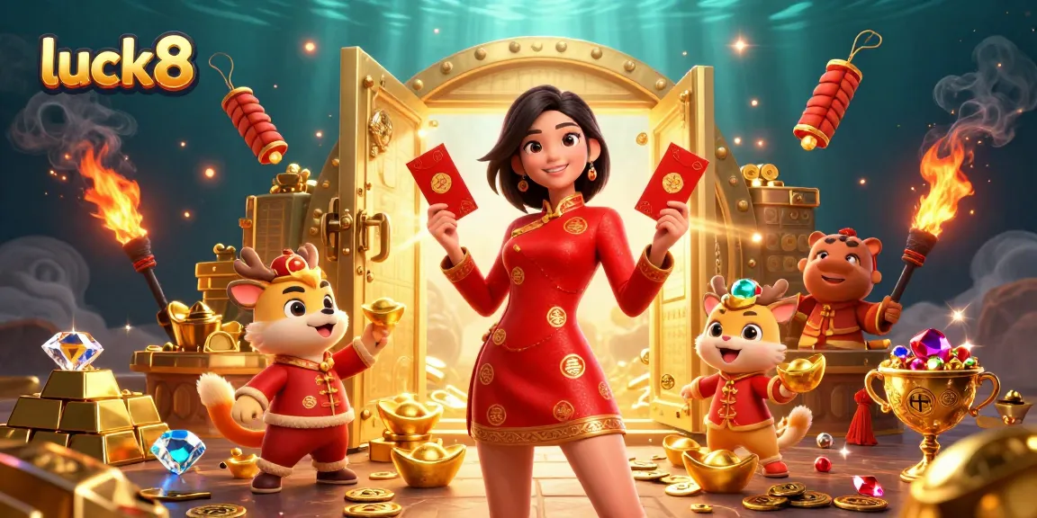 Play exciting games at luck8, featuring a vibrant Lunar New Year celebration filled with fortune!