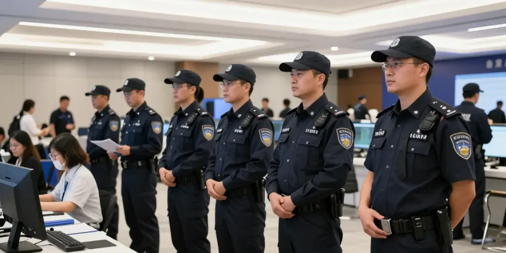 Corporate Security team providing professional service at a local event.