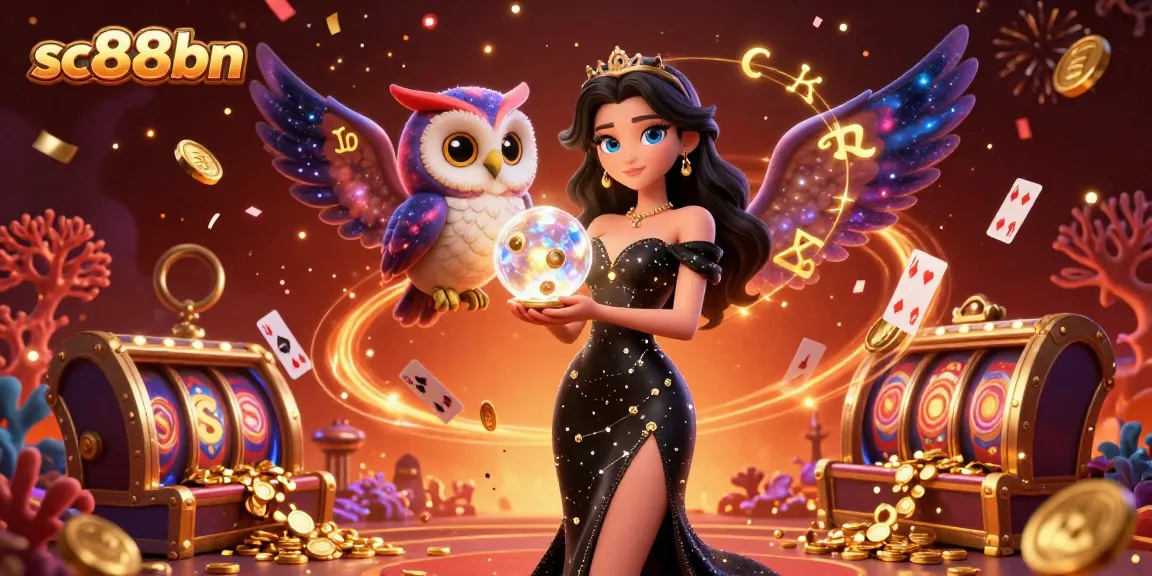 Engage with interactive casino gameplay at sc88bn amidst dazzling characters and vibrant imagery.