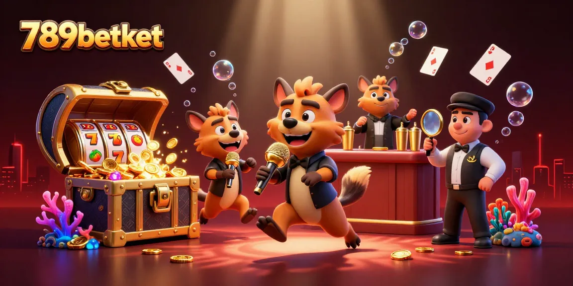 Experience the excitement of 789betket as hyenas bring casino fun alive in a vibrant 3D scene.