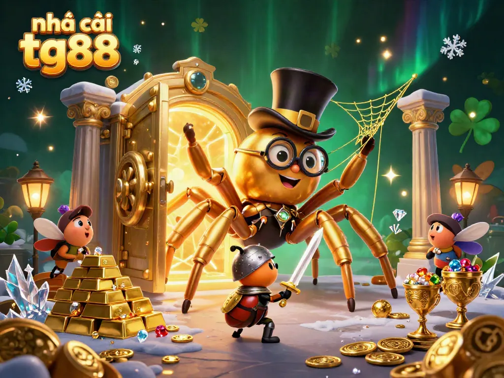 Engage with the vibrant world of Nhà cái tg88 in this dynamic casino-themed illustration featuring impressive gaming elements.
