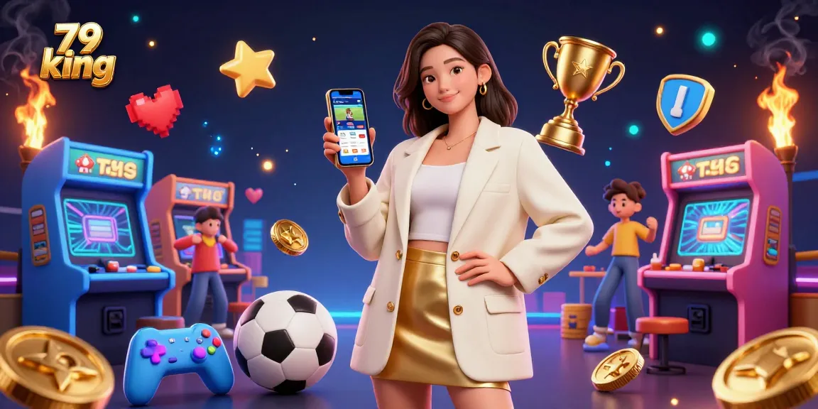 Experience thrilling sports betting with 79 king in an action-packed scene filled with casino elements.