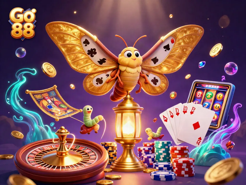 Engage with Go 88's vibrant casino scene featuring stunning graphics and playing cards.