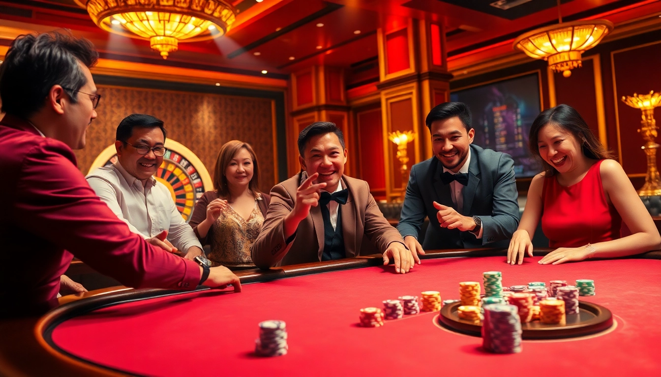Players strategizing at a vibrant poker table in a luxurious casino ambiance, showcasing 7mcn.