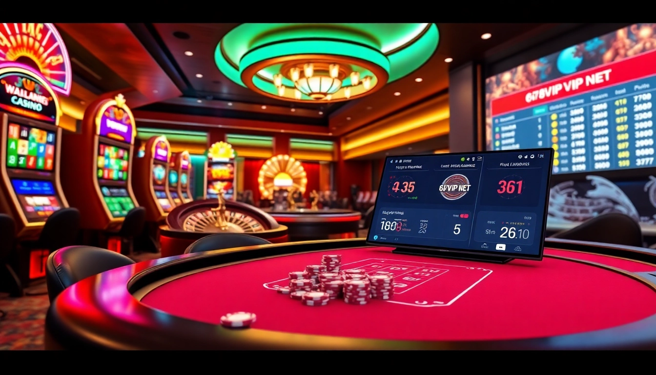 Experience the thrill of online gambling with 678VIP NET and vibrant casino games.