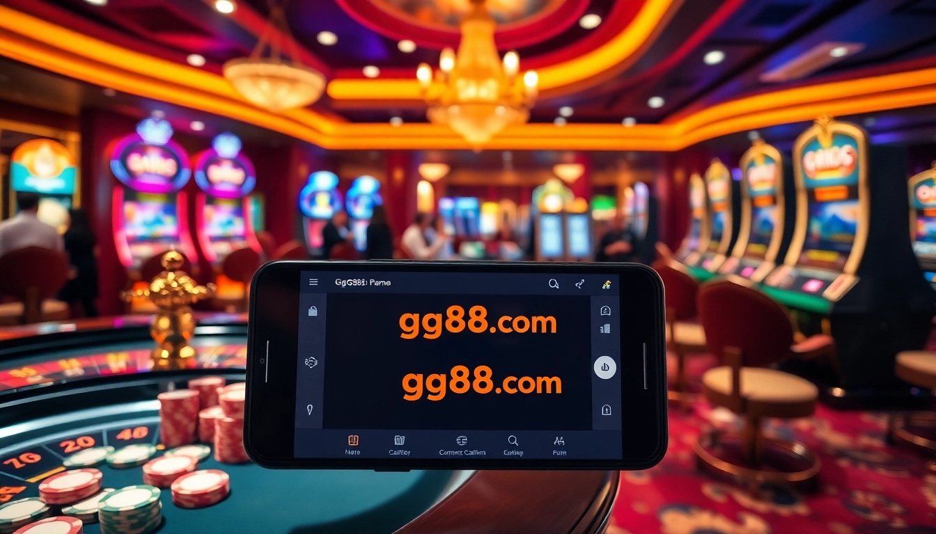 Experience the excitement of gambling with gg88.com at a luxurious casino setup.