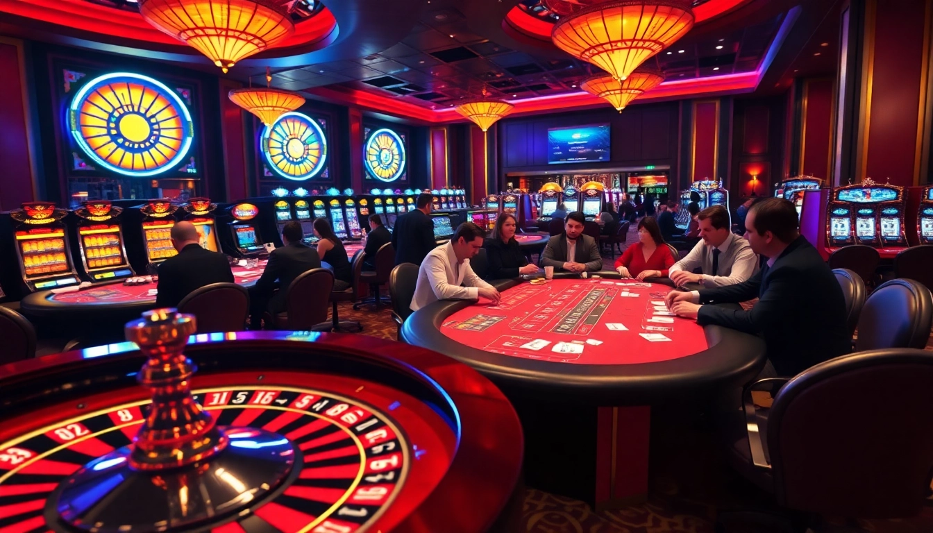 Players enjoying a high-stakes casino experience at the jl 55 roulette table amidst luxury.